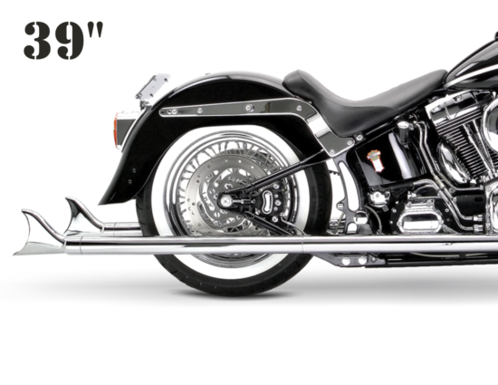 Samson Cholos Fishtail For Softail 39" Chrome