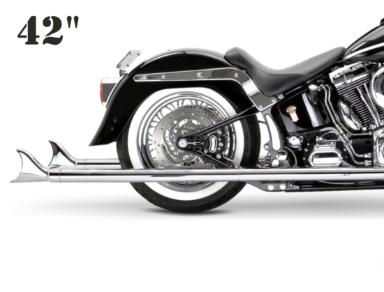 Samson Cholos Fishtail For Softail 42" Chrome